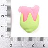 Handmade Polymer Clay Rose Flower Cabochons PY-CBA4D86-02C-3
