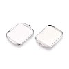 304 Stainless Steel Pendant Cabochon Settings STAS-T067-15P-2