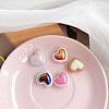 UV Plating Rainbow Iridescent Acrylic Beads X-PACR-I003-01-2