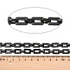 201 Stainless Steel Rectangle Link Chains CHS-F024-03B-EB-2
