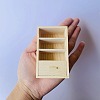 Mini Dollhouse Wood Bookcase Home Decoration PW-WG9B67F-01-4