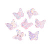 Electroplate Transparent Glass Beads EGLA-N057-03C-2