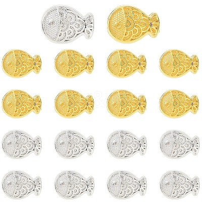 40Pcs 2 Colors Alloy Beads FIND-YW0010-41-1