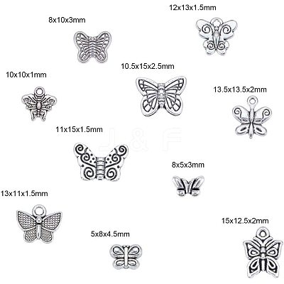 Tibetan Style Alloy Charms PALLOY-PH0012-31-1