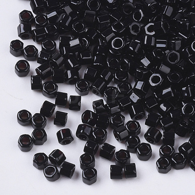 8/0 Two Cut Glass Seed Beads SEED-S033-01A-09-1