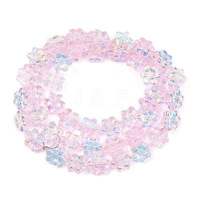 Electroplate Glass Beads Strands EGLA-P069-02A-AB02-1