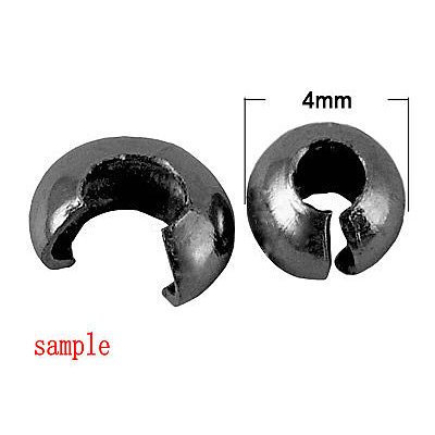 Brass Crimp Beads Covers KK-G016-G-NF-1