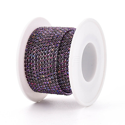 Iron Rhinestone Cup Chains CH-T006-05B-04-01-1