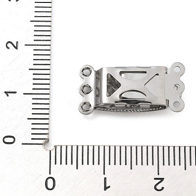 304 Stainless Steel Box Clasps STAS-M084-02B-P-1