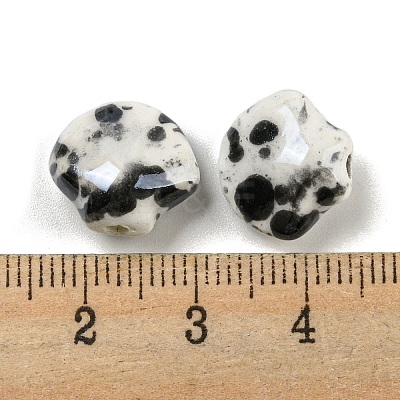 Shell Shape Handmade Porcelain Beads X1-PORC-E022-01E-1