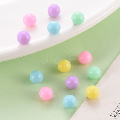 Opaque Acrylic Beads X-PAB702Y-A01-1