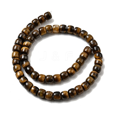 Natural Tiger Eye Beads Strands G-A275-C01-7x8mm-AB-1