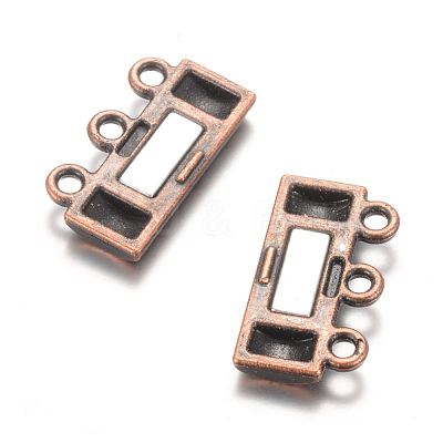 Alloy Magnetic Clasps with Loops X-PALLOY-Q328-06R-1