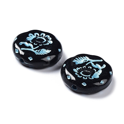 Opaque Acrylic Beads OACR-G016-27E-1