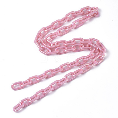 Acrylic Opaque Cable Chains PACR-N009-002G-1