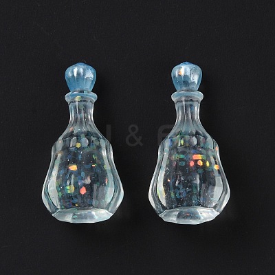 Dummy Bottle Transparent Resin Cabochon RESI-E025-06C-1