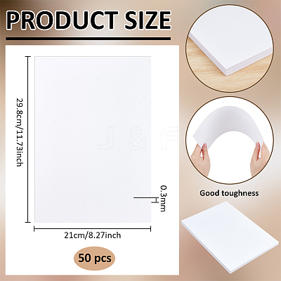50Pcs Paper Drawing Paper DIY-WH0816-028A-1