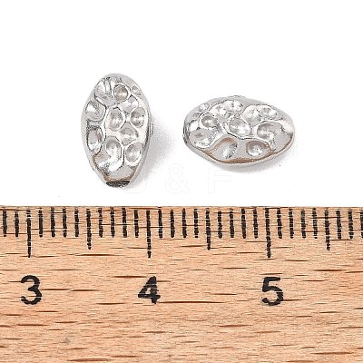 Hammered 304 Stainless Steel Beads STAS-B127-01P-01-1
