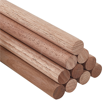 Round Walnut Wooden Sticks WOOD-WH0034-27A-1