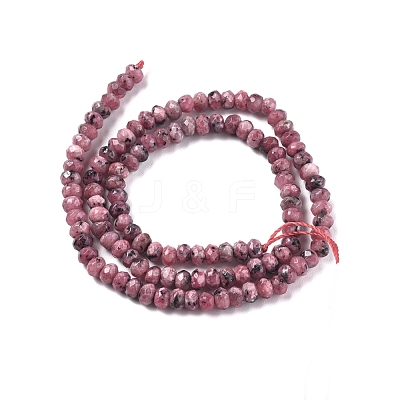 Dyed Natural Malaysia Jade Rondelle Beads Strands G-E316-2x4mm-38-1