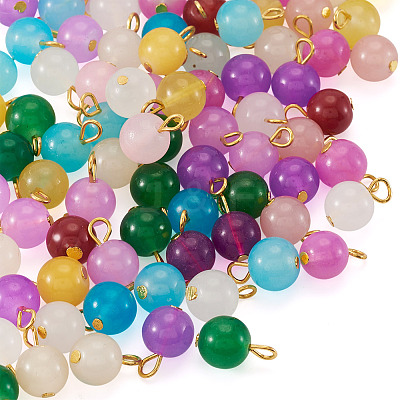 Glass Round Pendants PALLOY-TADJ00001-03-1