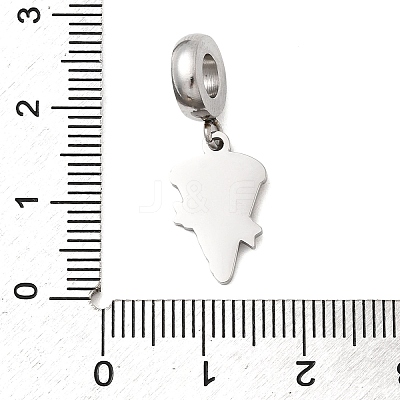 304 Stainless Steel Enamel European Dangle Charms STAS-D153-05B-P-1