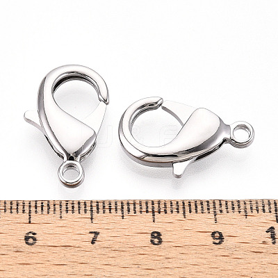 Brass Lobster Claw Clasps KK-YW0004-01E-P-1
