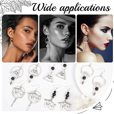 DIY Eye of Ra/Re Dangle Earring Making Kits DIY-SC0019-68-1