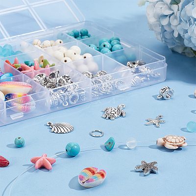 DIY Ocean Theme Jewelry Making Finding Kit DIY-PH0022-48-1