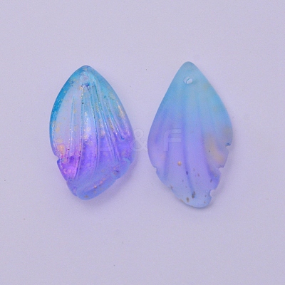 Handmade Lampwork Pendants FOIL-CJC0003-01A-1