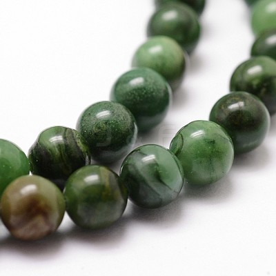Natural African Jade Beads Strands X-G-D840-53-8mm-A-1