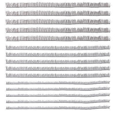 15Pcs 3 Styles Plush Craft Doll Eyelashes Strips DOLL-CP0001-07A-1