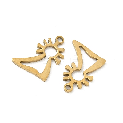 201 Stainless Steel Laser Cut Charms STAS-P428-10G-01-1