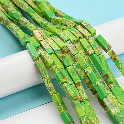 Synthetic Imperial Jasper Dyed Beads Strands G-D077-C01-12-1