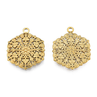 Ion Plating(IP) 201 Stainless Steel Pendants STAS-N098-206LG-1