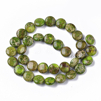 Natural Imperial Jasper Beads Strands G-S355-87B-06-1