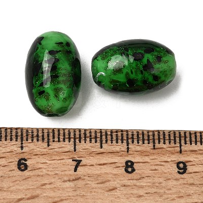 Handmade Gold Sand Lampwork Beads LA-CBAC6A6-01C-1