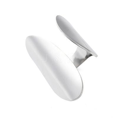 Non-Tarnish 304 Stainless Steel Open Cuff Ring X-RJEW-Q775-01P-1