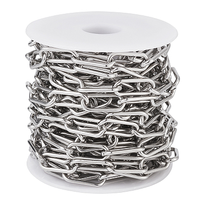 304 Stainless Steel Paperclip Chains YS-TAC0003-02P-1