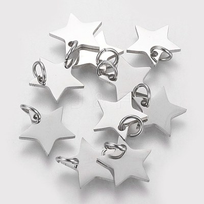 Tarnish Resistant 304 Stainless Steel Charms STAS-Q201-T461S-1