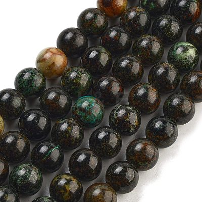 Natural Azurite Beads Strands G-Z063-A04-01-1