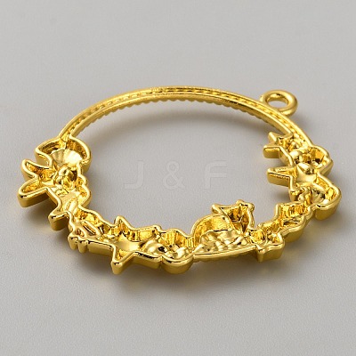 Rack Plating Ocean Theme Alloy Pendants FIND-WH20008-49D-1
