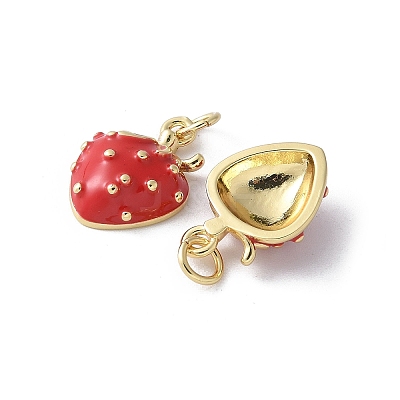 Brass Enamel Pendants KK-D336-04G-01-1