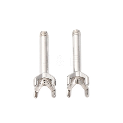 304 Stainless Steel Stud Earring Findings STAS-B091-02B-03P-1
