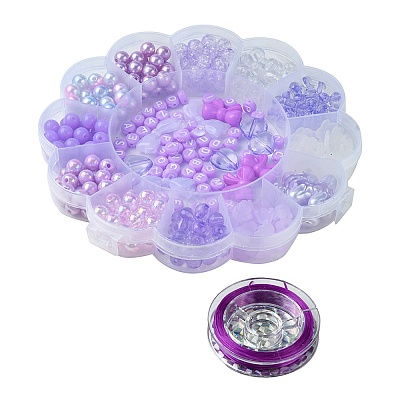 Acrylic Bead Flowers/Stars/Hearts OACR-FS0001-67A-1