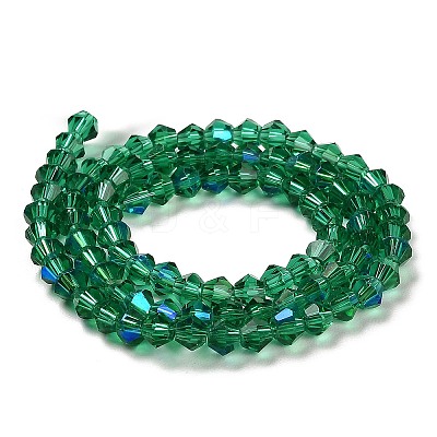 Transparent Electroplate Glass Beads Strands GLAA-F029-2mm-D10-1