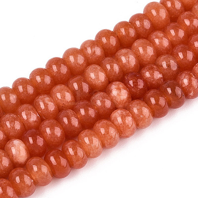 Dyed Natural White Jade Beads Strands X-G-T139-59A-06-1