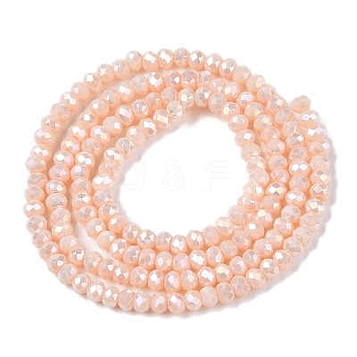 Electroplate Glass Beads Strands EGLA-A044-P1mm-B05-1