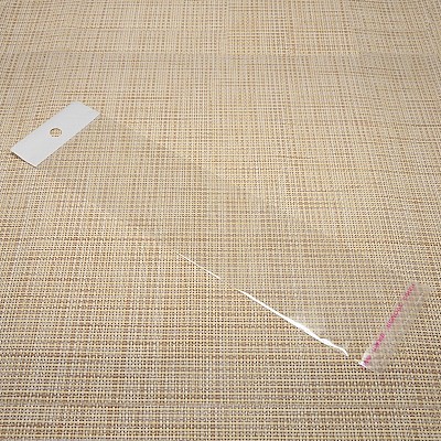 Transparent Rectangle Self Adhesive Cellophane Bags for Necklace Display Cards X-OPC-M001-01-1
