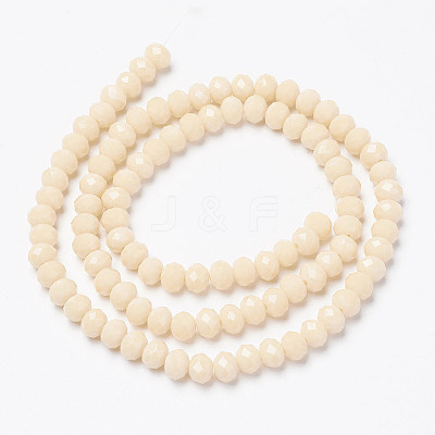Opaque Solid Color Glass Beads Strands X-EGLA-A034-P4mm-D05-1